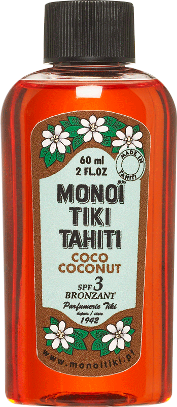Monoi Tiki Coconut spf 3 Λάδι γρήγορου μαυρίσματος, με άρωμα Καρύδα, 60ml