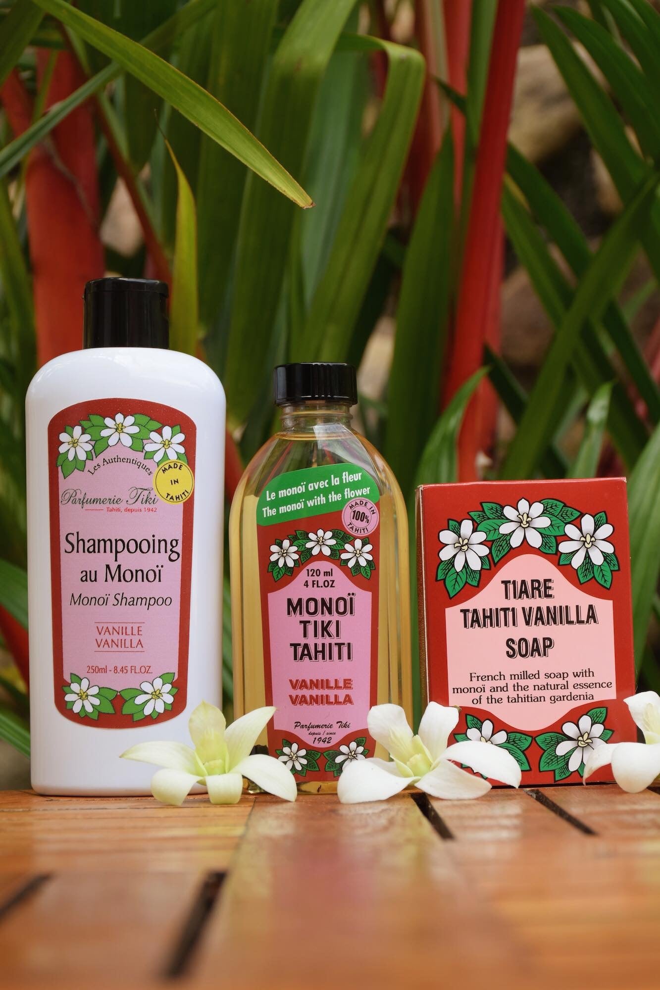 Tiki Monoi Shampoo Vanilla Rebuilding Shampoo with Vanilla aroma, 250ml