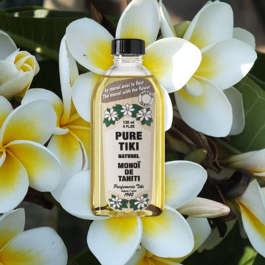 Monoi Tiki Organic Multipurpose oil for face, body and hair care, Unscented, 120ml