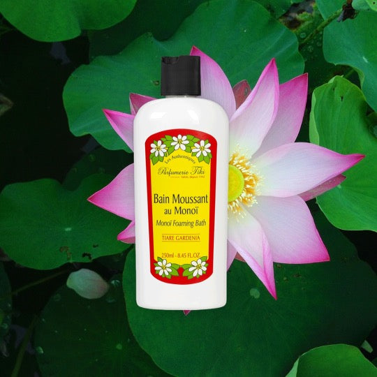 Tiki Foaming Bath Tiare Αφρόλουτρο με 0,5%Μonoi, με άρωμα Γαρδένια της Ταϊτής, 250ml