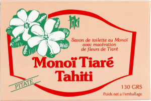 Tiki Pitate Jasmine Soap Soap with 30% Monoi oil content, with Pitate scent, 130gr