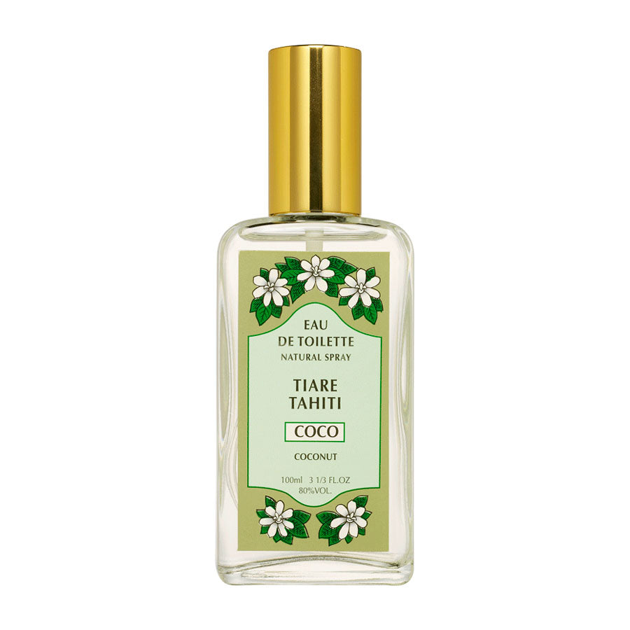 Monoi Tiki Tahiti Eau de Toilette Coco Coconut Scent, 100ml