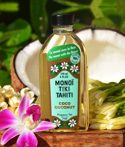 Monoi Tiki Coconut Multi-purpose face, body and hair care oil, with Coconut aroma, 120ml