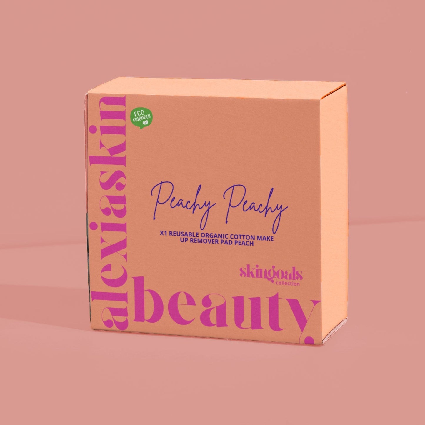 Peachy Peachy - Δίσκος ντεμακιγιάζ διπλής όψης σε ροζ- ροδακινί αποχρώσεις