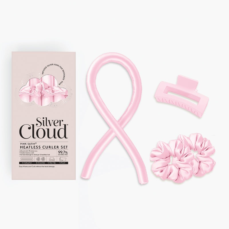 Silver Cloud Heatless Curlers - Light Pink