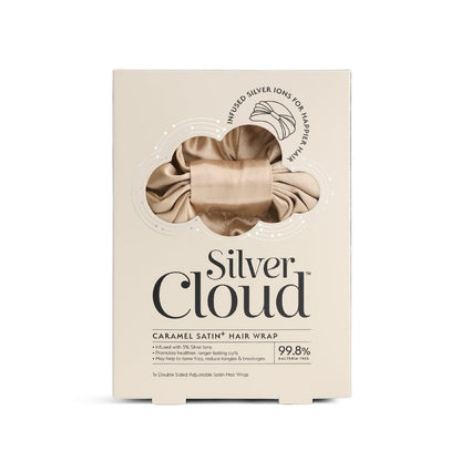 Silver Cloud Hair Wrap Infused with Silver Ions - Caramel