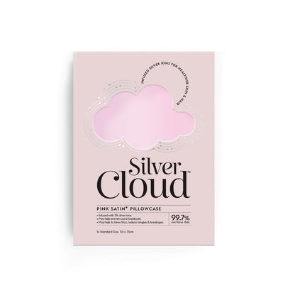 Silver Cloud Satin Pillowcase εμποτισμένη με ιόντα αργύρου - Pink