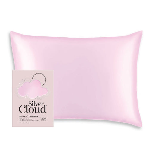 Silver Cloud Satin Pillowcase εμποτισμένη με ιόντα αργύρου - Pink