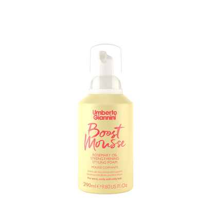 Umberto Giannini - Strong Curls Boost Mousse Rosemary Oil Strengthening Styling Foam, 300ml
