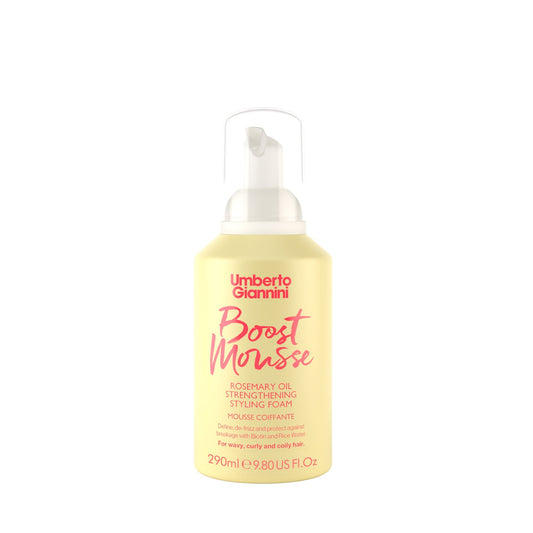 Umberto Giannini - Strong Curls Boost Mousse Rosemary Oil Strengthening Styling Foam, 300ml