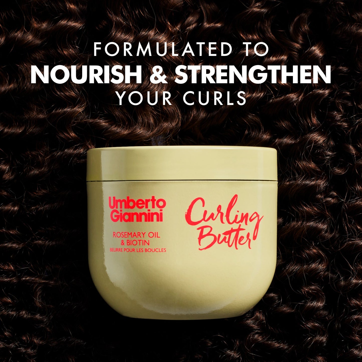 Umberto Giannini - Strong Curls Rosemary Oil & Biotin Curling Butter, 300ml