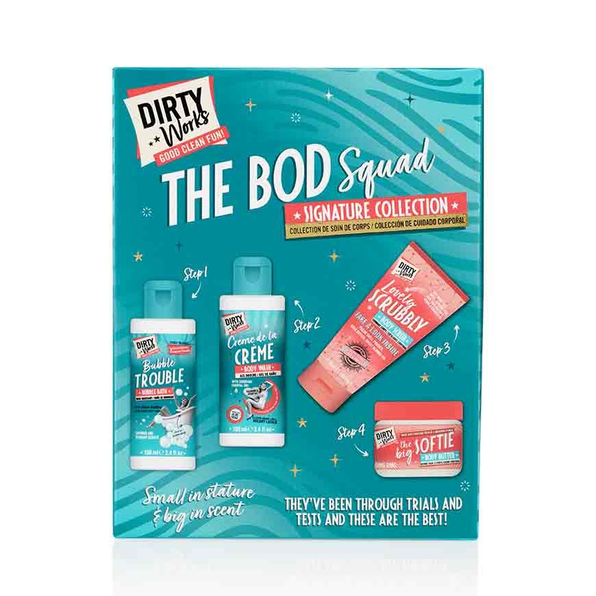 The Bod Squad (Mini Gift Set) Set of 4 Mini Body Care Packages, 2x100ml, 2x50ml