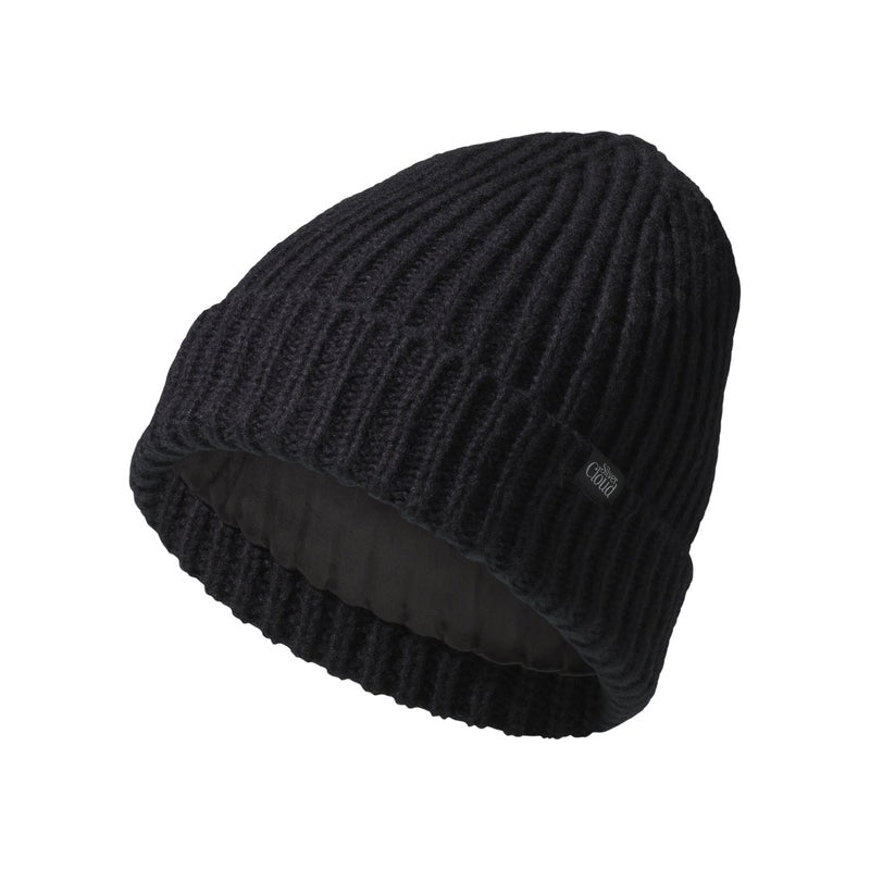 Silver Cloud Silver Infused Satin Lined Beanie - Black