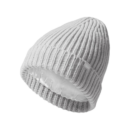 Silver Cloud Silver Infused Satin Lined Beanie - Gray