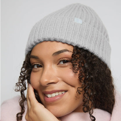Silver Cloud Silver Infused Satin Lined Beanie - Gray