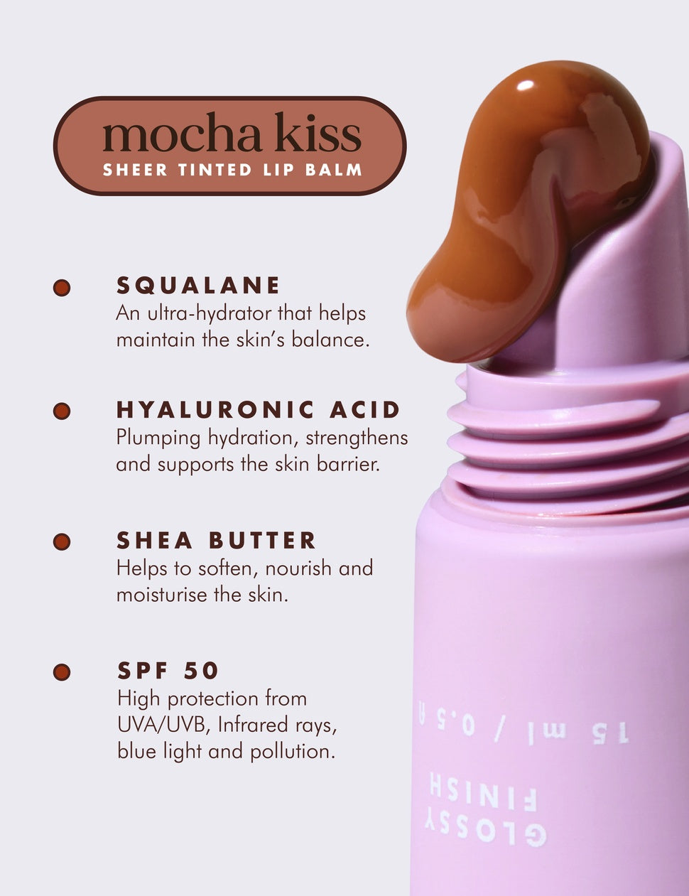 Hello Sunday The Brown One Tinted Lip Balm SPF50, 15ml