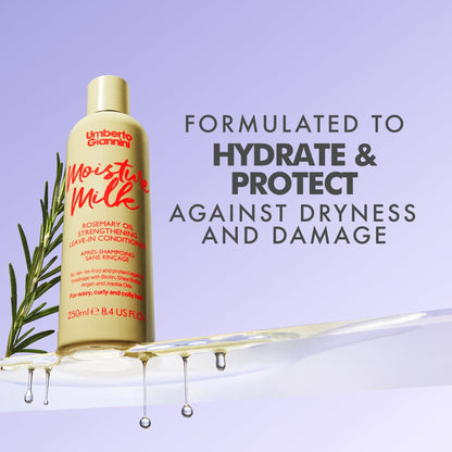Umberto Giannini - Strong Curls Moisture Milk Rosemary Oil Leave-In Conditioner, 250ml