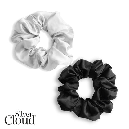 Large Scrunchie 2Pack - Black &amp; Pink