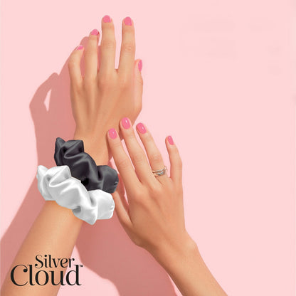 Large Scrunchie 2Pack - Black &amp; Pink