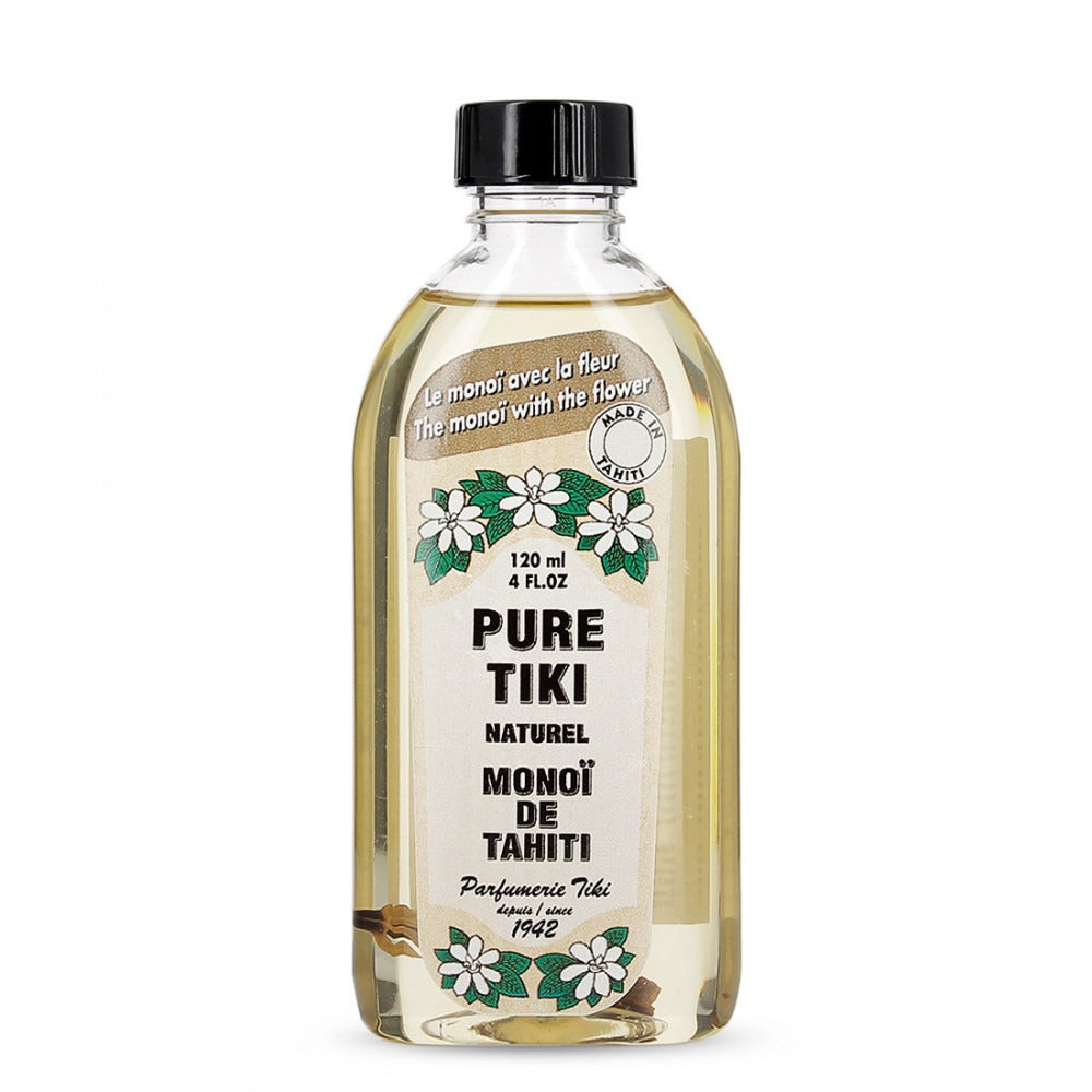 Monoi Tiki Organic Multipurpose oil for face, body and hair care, Unscented, 120ml