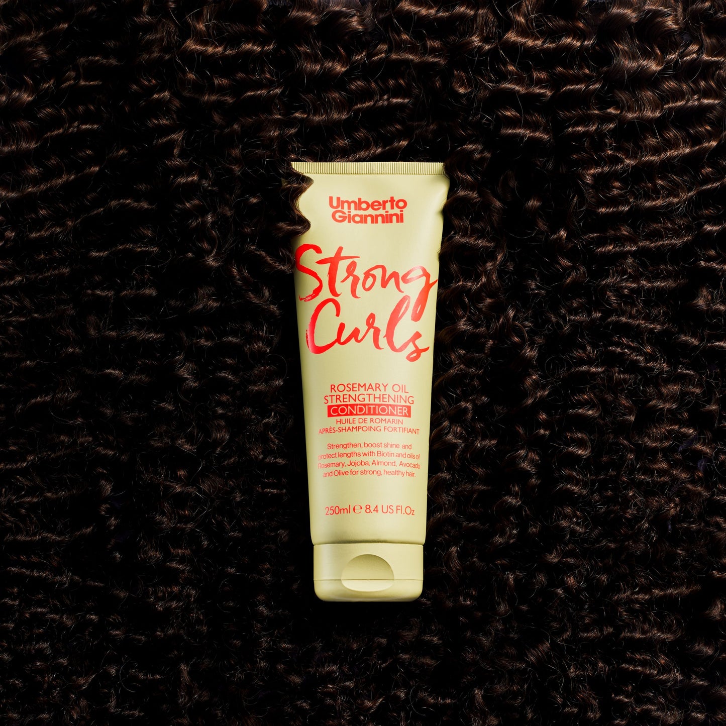 Umberto Giannini - Strong Curls Rosemary Oil Conditioner, 250ml