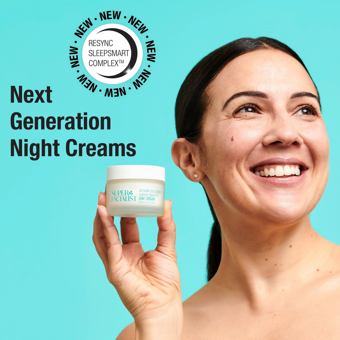 Vegan Collagen SleepSmart Overnight Resync Night Cream, 50ml