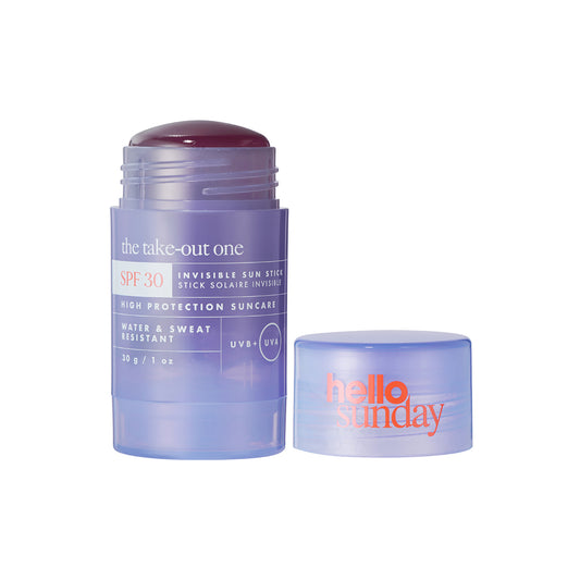 Hello Sunday The take-out one - Transparent Body &amp; Face Sunscreen in stick form SPF30, 30g