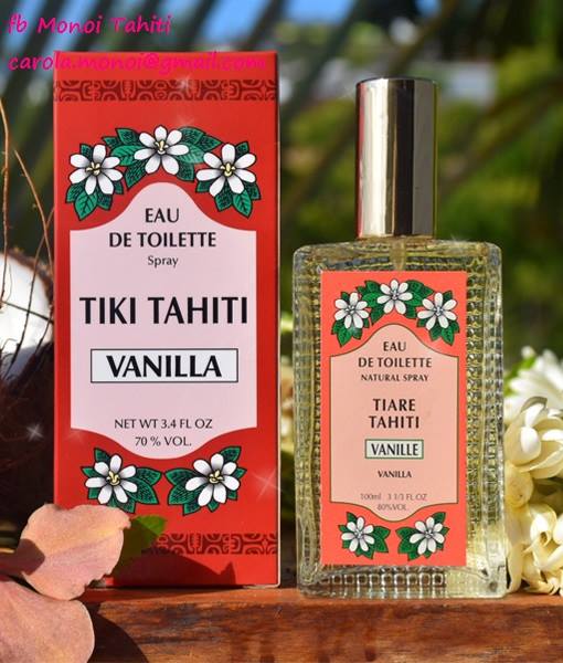 Monoi Tiki Tahiti Eau de toilette Vanilla Άρωμα Βανίλια,100ml