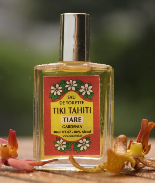 Monoi Tiki Tahiti Eau de Toilette Tiare, Tahitian Gardenia Scent, 30ml