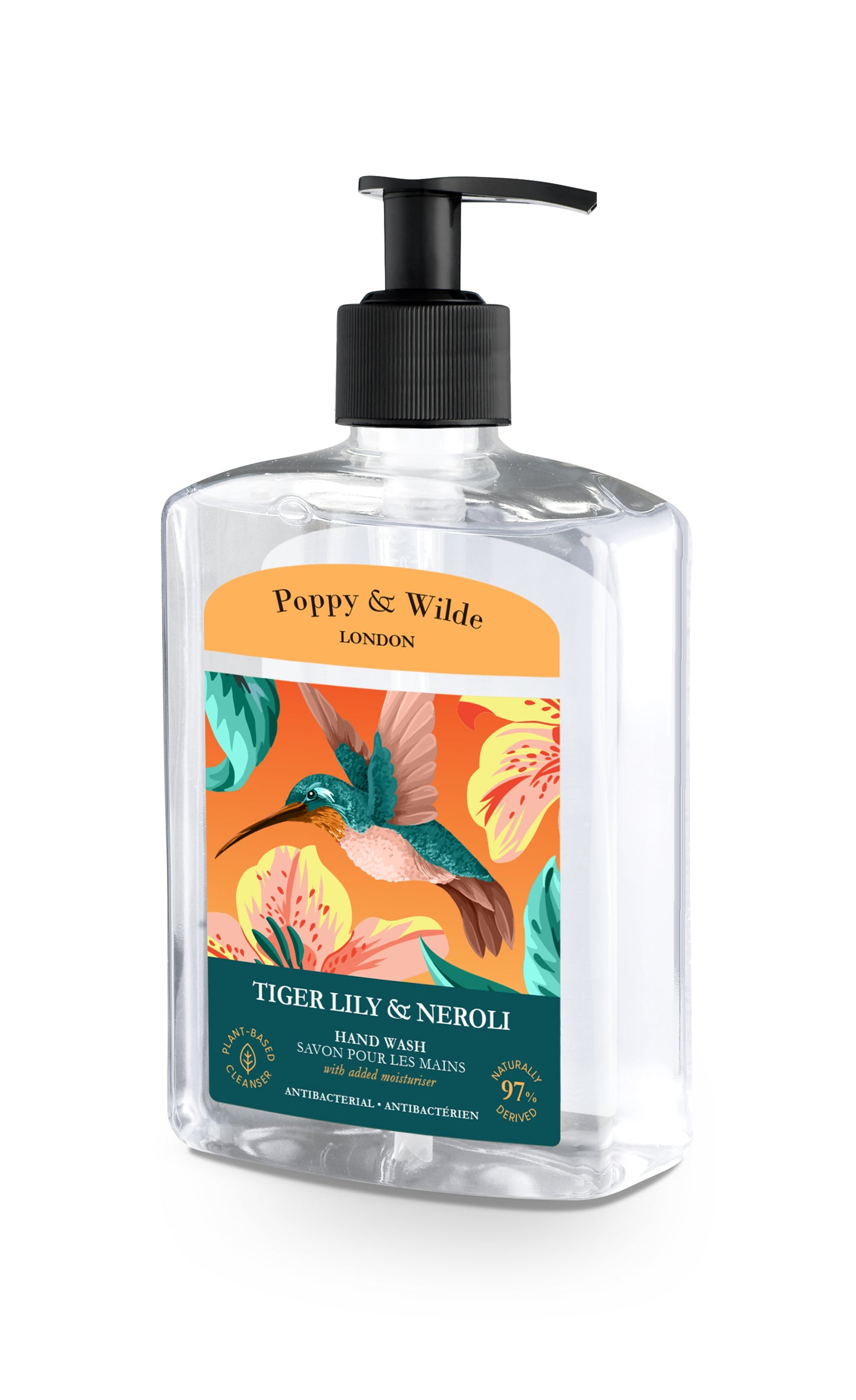 FOAMING HAND SANITIZER Poppy &amp; Wilde Tiger Lily &amp; Neroli Hand Wash 500ml