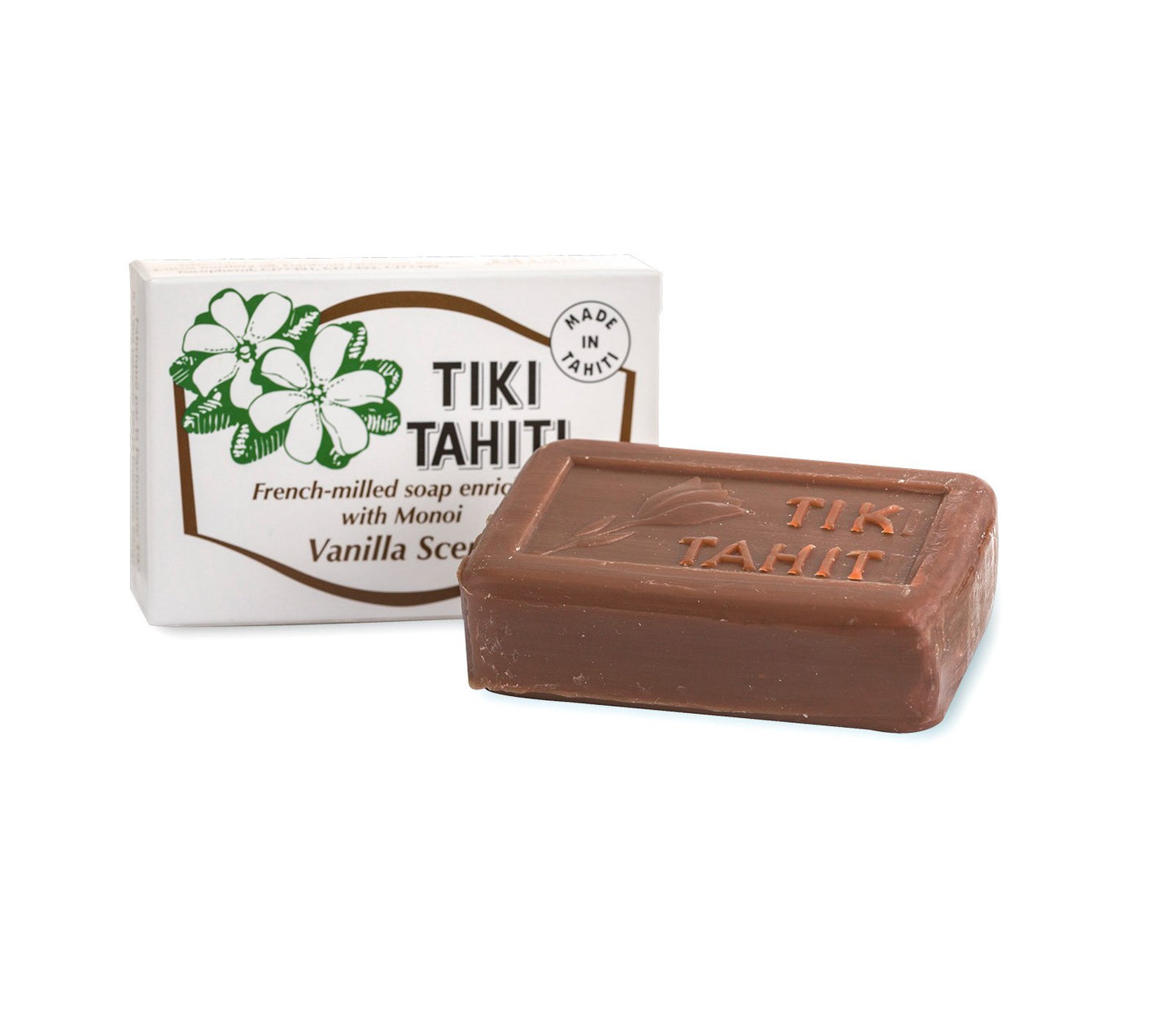 Tiki Vanilla Soap Σαπούνι με περιεκτικότητα 30% σε Monoi oil, με άρωμα Βανίλια,130gr